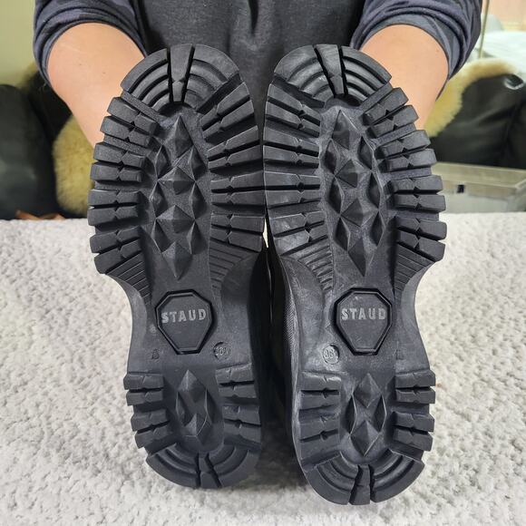 NEW Staud Rocky Boots Olive Suede women's bootie size 36.5 US 6.5 - Picture 4 of 6